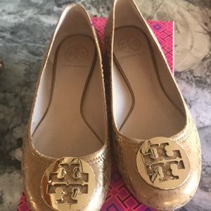 Bronze Reva Ballet Tory Burch Metallic Cobra